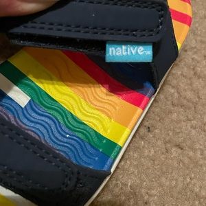 Toddler Native Sandals size 8 in good condition - no box unisex rainbow
